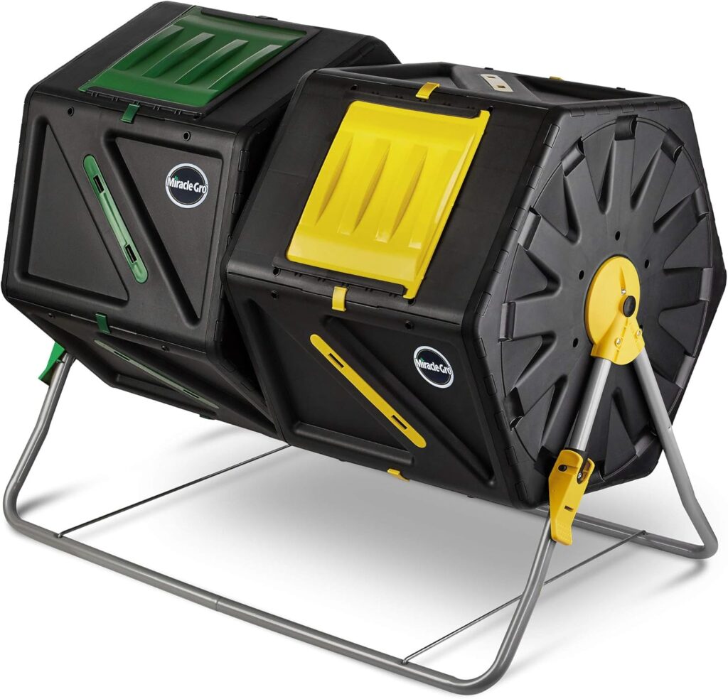 Miracle-Gro Dual Chamber Compost Tumbler