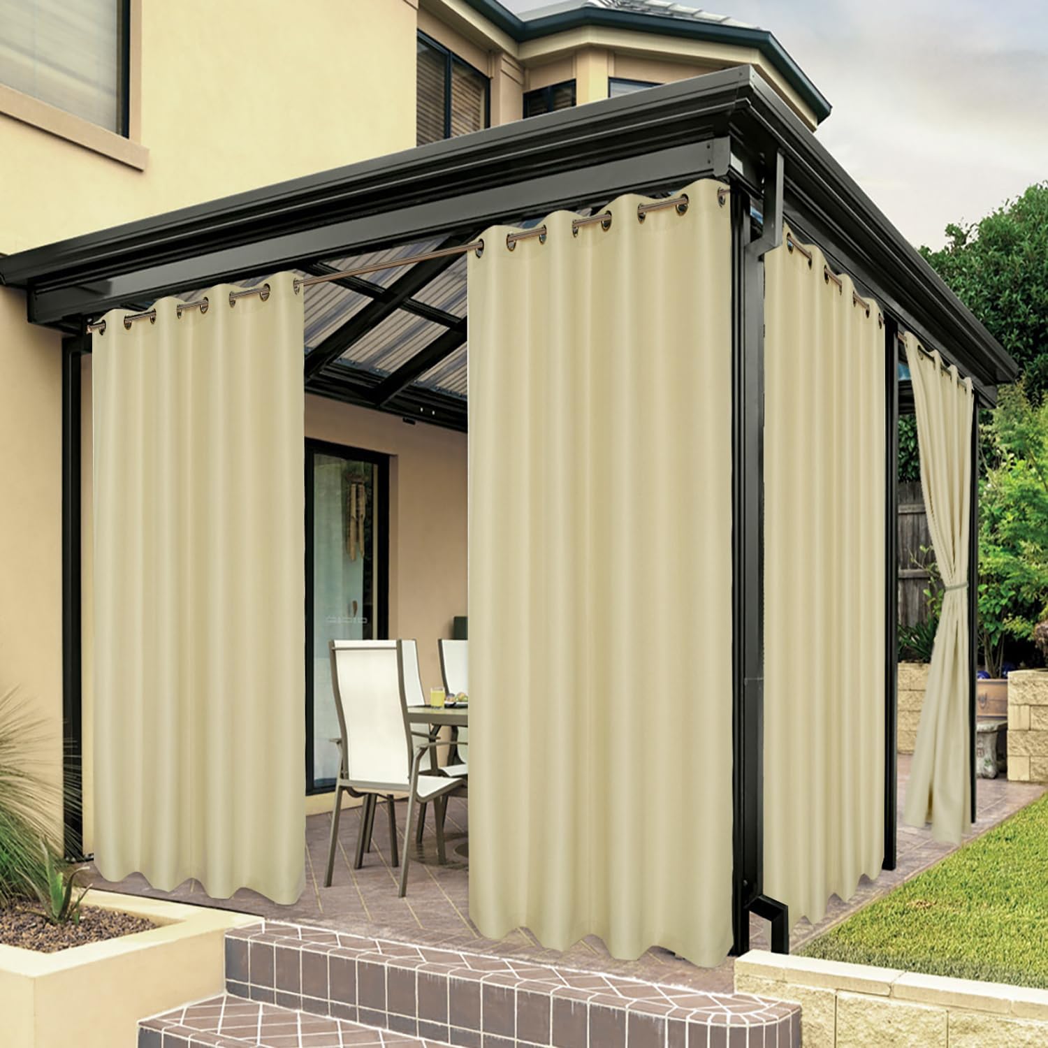 BONZER Waterproof Outdoor Curtains