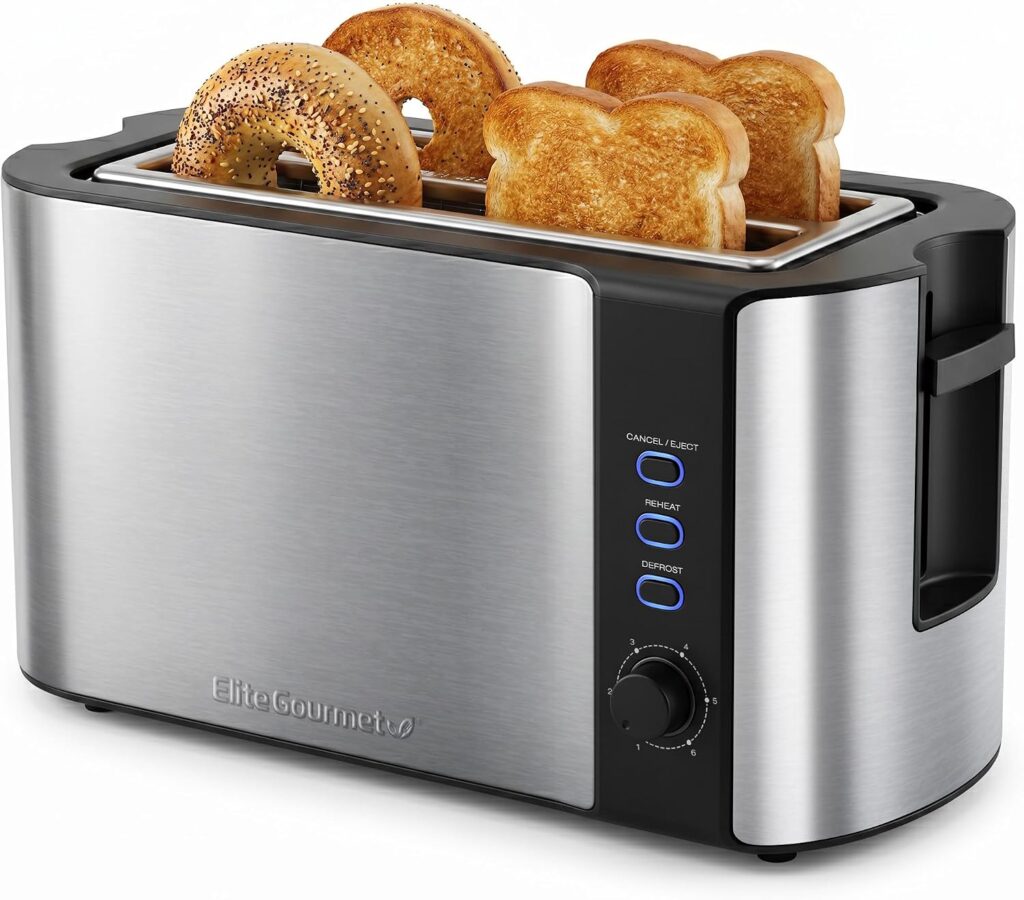 Elite Gourmet Long Slot Toaster